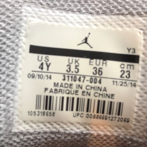 Nike Air Jordan Dub Zero Black/Gray Basketball Shoes 311047-004 Youth Size 4Y - Picture 11 of 12